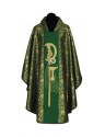 Casulla verde + ornamento dorado (51A)