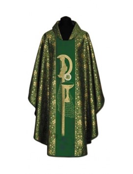 Ornat zielony + złoty ornament - PX