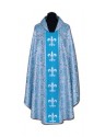 Marian chasuble blue + silver ornament (57A)