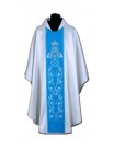 Marian chasuble blue + silver ornament (58A)