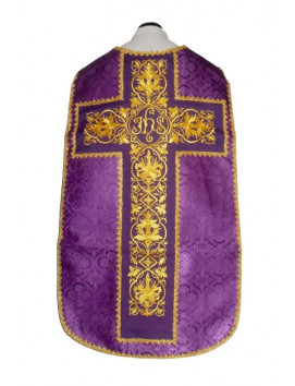 Ornat rzymski fioletowy - IHS