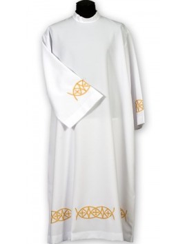 Alba sacerdotal bordada