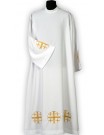 Embroidered priest alb, Jerusalem crosses (14)