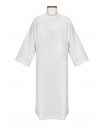 Plain priest alb, stand-up collar