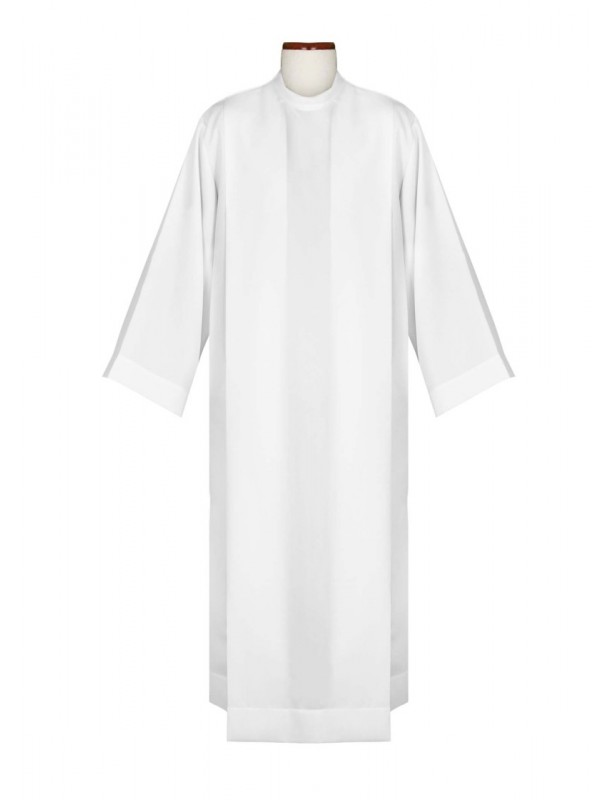 Alba sacerdotal - lengüetas, cuello alto