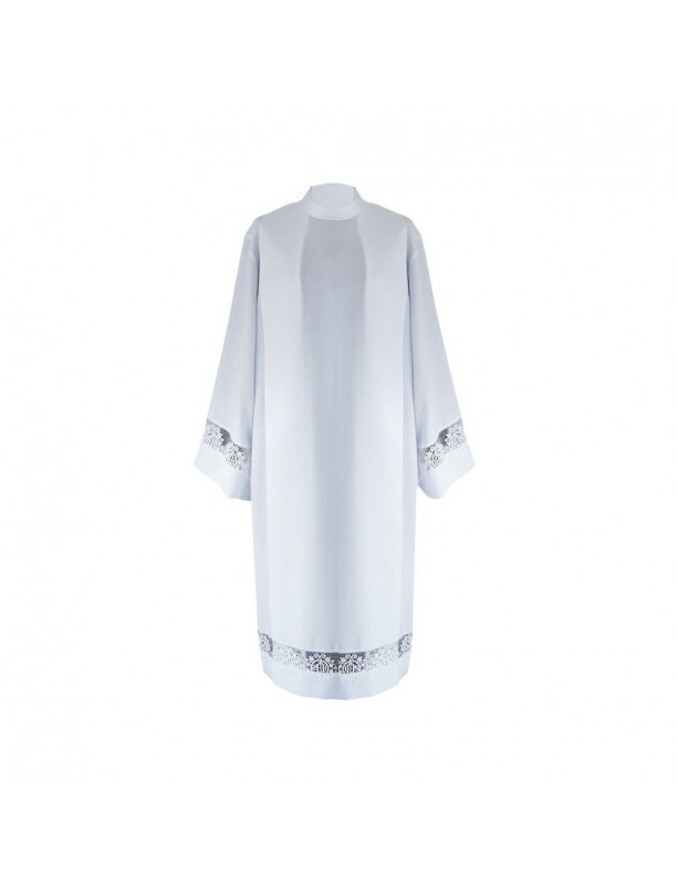 Priesteralbe mit Guipure IHS-Muster