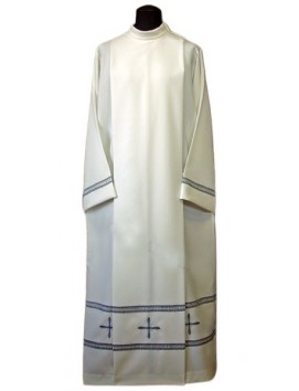 Priester alb grau murel + Kreuze
