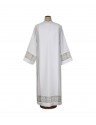 Priest alb with white cotton IHS insert (20)