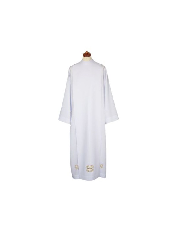Priest alb white with decorative embroidery (22)