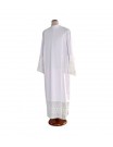 Priest alb with white cotton guipure (26)