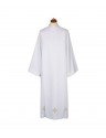 Aube de prêtre blanche avec broderie décorative (31)