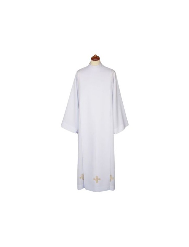 Priest alb white with decorative embroidery (31)