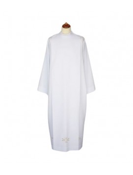 Priest alb white with decorative embroidery (33)