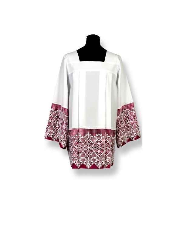 Komża kanonicka - fioletowe podbicie