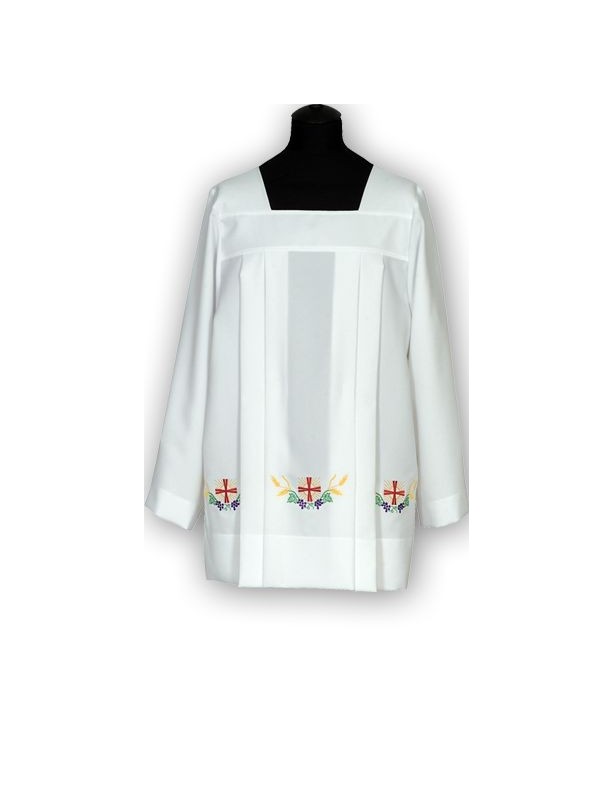 Surplis en georgette brodée
