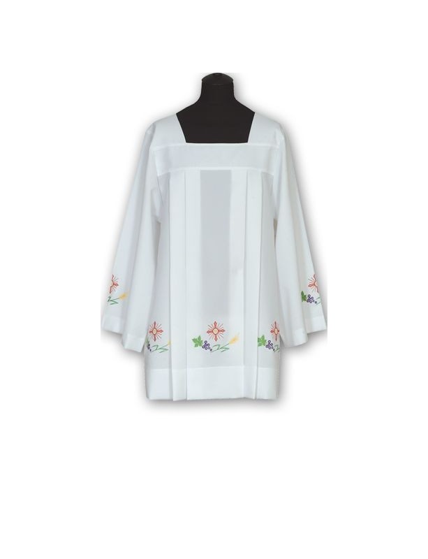 Sobrepeliz de georgette bordado