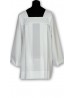 Surplis de prêtre en georgette blanche