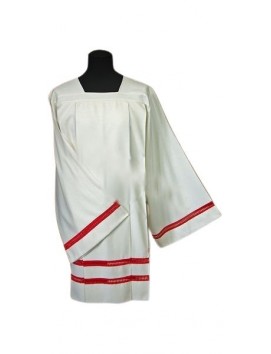 Sacerdote sobrepelliz lino - rojo inset