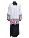 Priest surplice with elegant guipure and lace