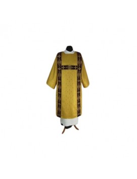 Tunic for deacon embroidered gold- velvet stripes