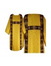 Tunic for deacon embroidered gold- velvet stripes