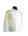 Dalmatic stretch fabric, embroidered stripes (07)