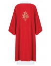 Dalmatic embroidered IHS - red (5)
