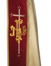 Embroidered IHS cope (11b)