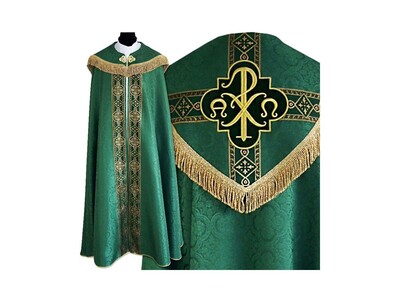 Vyšívaný pluviál Alfa Omega, liturgické farby (17)