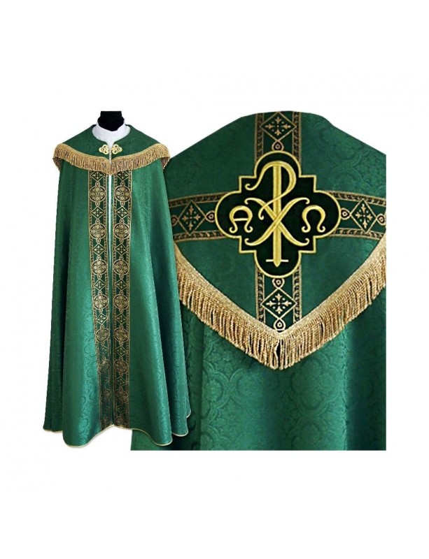 Alpha Omega embroidered cope, liturgical colors (17)