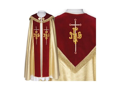 Liturgický pluviál s vyšívaním IHS (7)