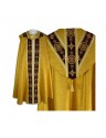 Semi-Gothic gold cope - velvet stripes (5)