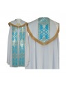Marian pattern cope - blue stripes (6)