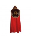 Roman red cope pattern- jacquard fabric (8)