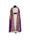 Roman pattern purple cope - jacquard fabric (9)