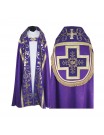 Roman cope, liturgical colors - jacquard fabric (10)