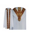 Semi-Gothic cope (liturgical colors) - woven stripes, jacquard (26)