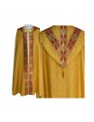 Semi-Gothic cope (liturgical colors) - woven stripes, jacquard (26)