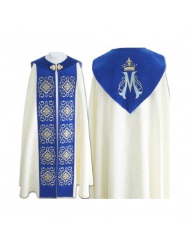 Embroidered Marian cope + stole (51)