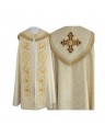 Embroidered cope gothic pattern - brocade fabric (52)