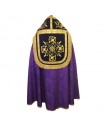Roman embroidered cope, purple with gold accessories (90)