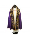 Roman embroidered cope, purple with gold accessories (90)