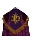 Embroidered cope - IHS (liturgical colors) - rosette