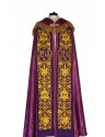 Capa pluvial bordada - IHS morado - roseta (1)