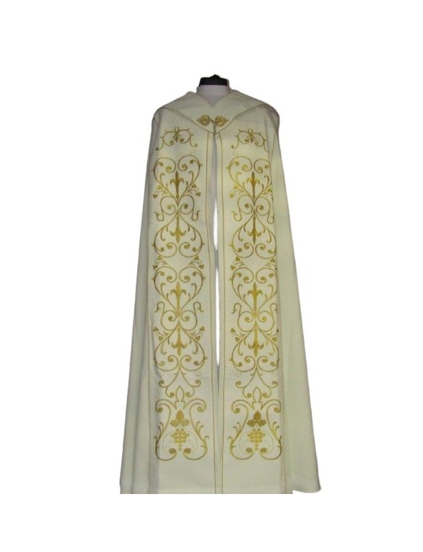 Pluvial brodat ecru - ornament