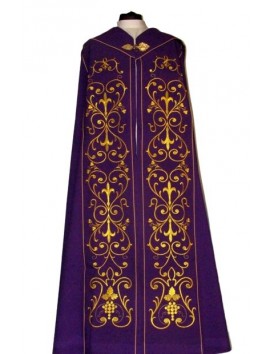 Embroidered cope purple - ornament (4)