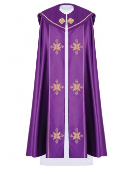 Liturgični pluvijal vezen IHS - vijoličen
