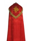 Embroidered IHS rosette cope - liturgical colors (50A)