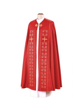 Capa roja bordada