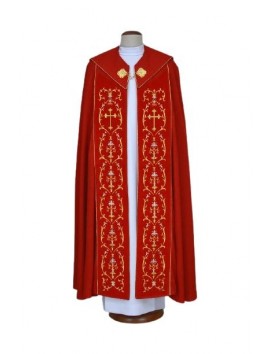 Embroidered red cope (68)